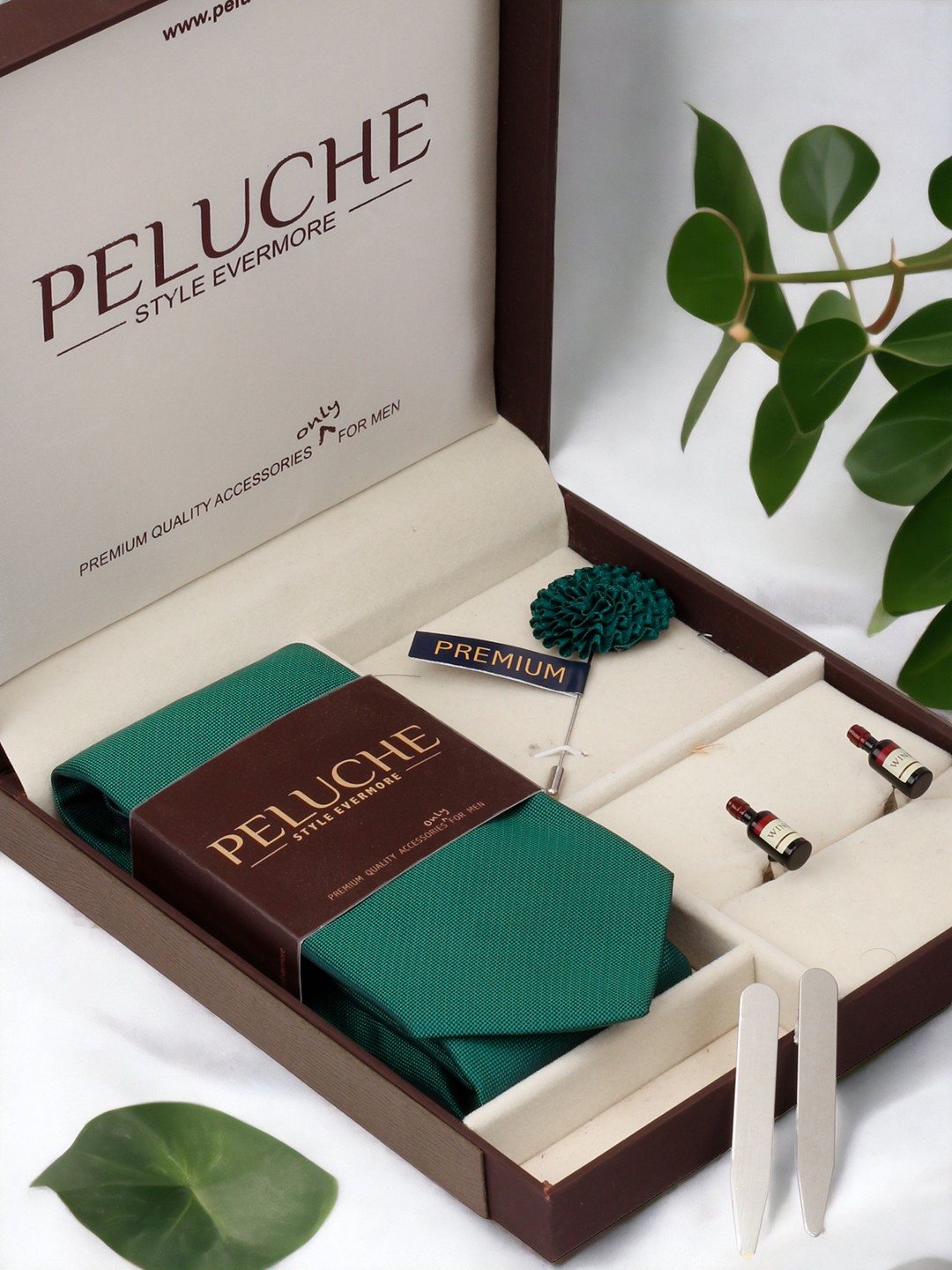 

PELUCHE Men Green Accessory Gift Set