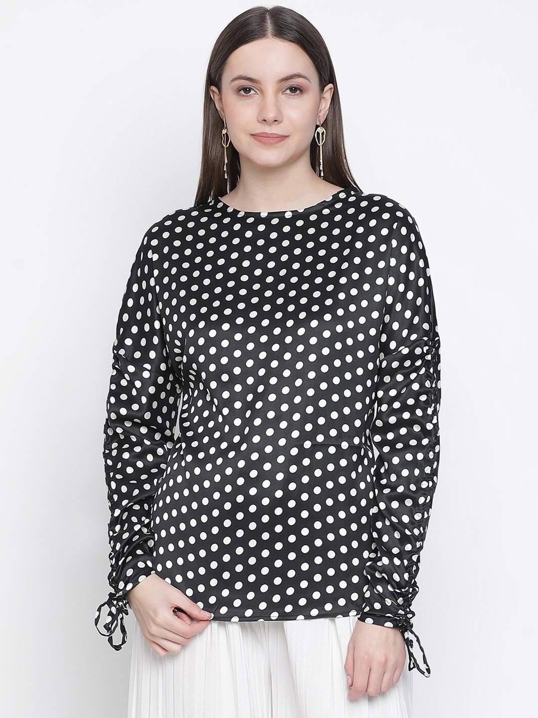 

Oxolloxo Black & White Geometric Print Top