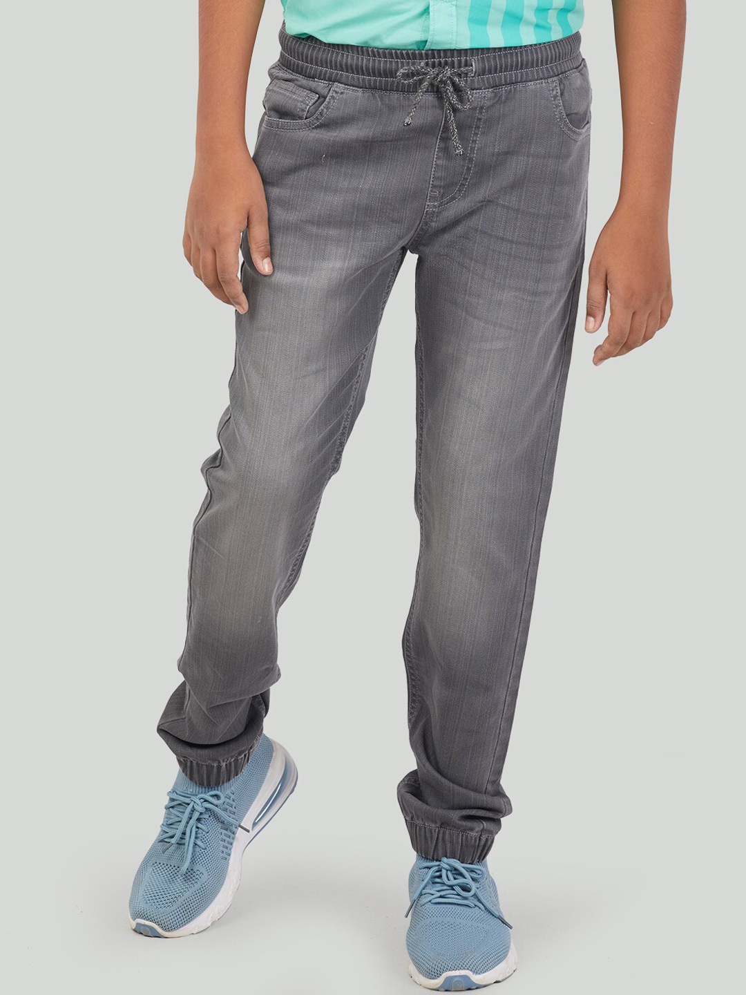 

Zalio Boys Grey Heavy Fade Jeans