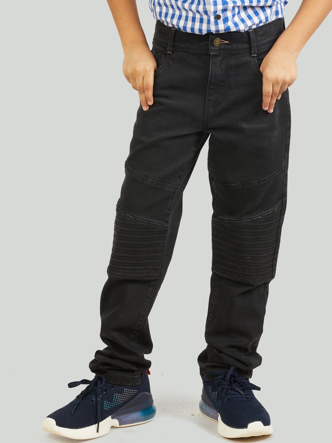 

Zalio Boys Black Low Distress Jeans