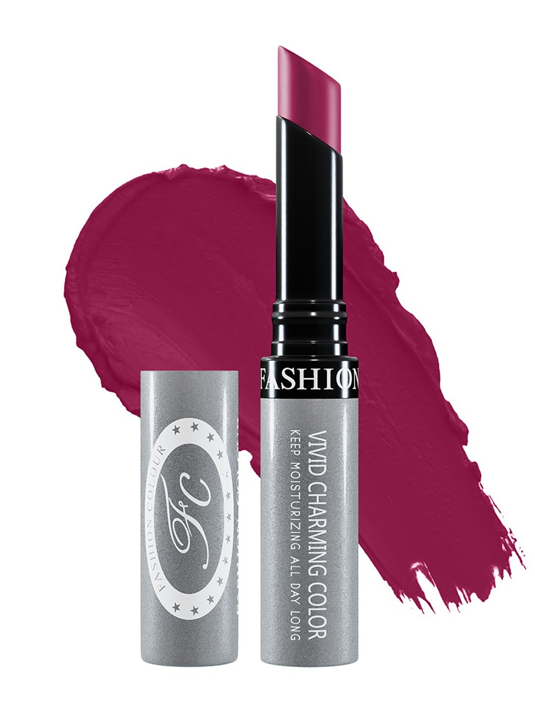 

Fashion Colour Kiss Lip Vivid Charming Color No Transfer Lipstick - Cherry Pink 98