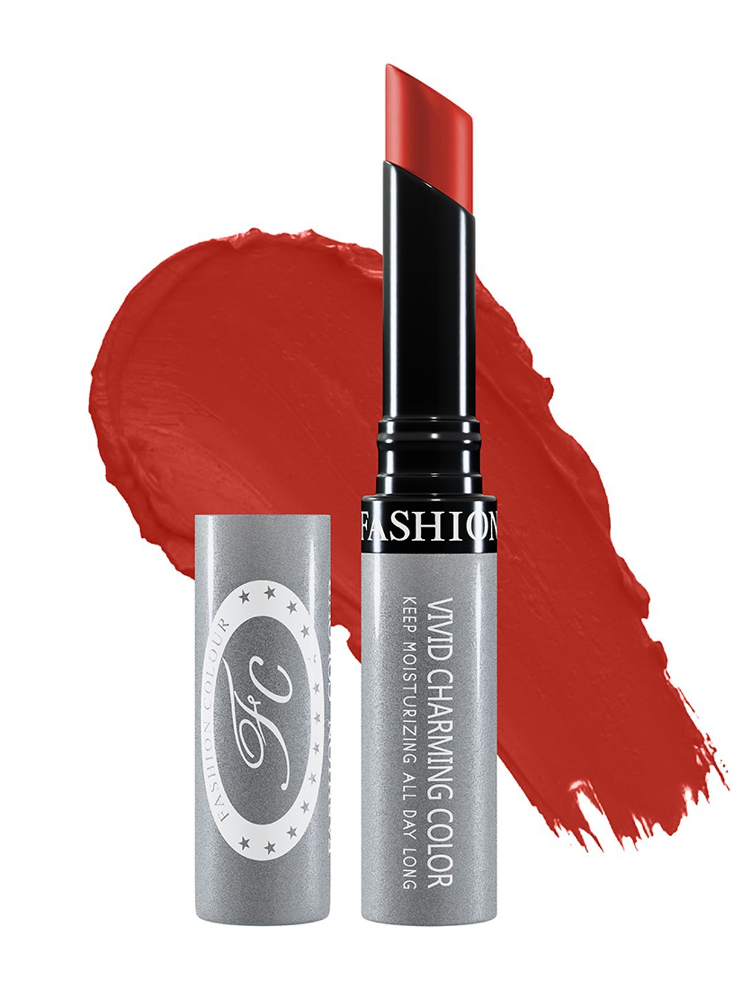 

Fashion Colour Kiss Lip Vivid Charming Color No Transfer Lipstick - Rose Red 76