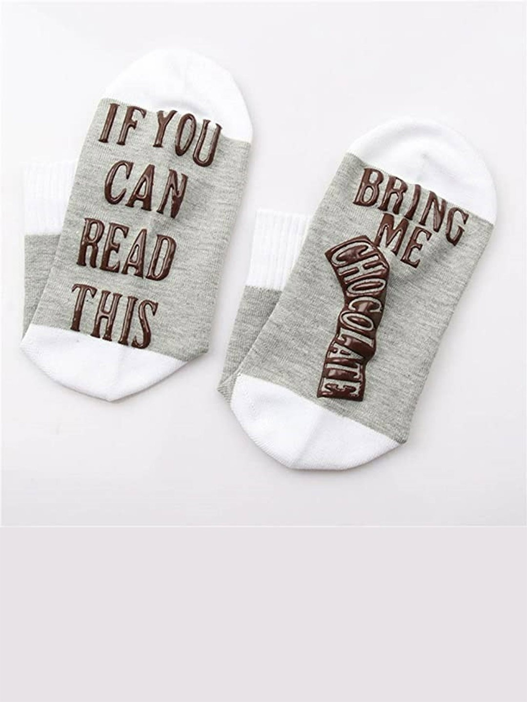 

EL REGALO Unisex Grey & White Patterned Socks