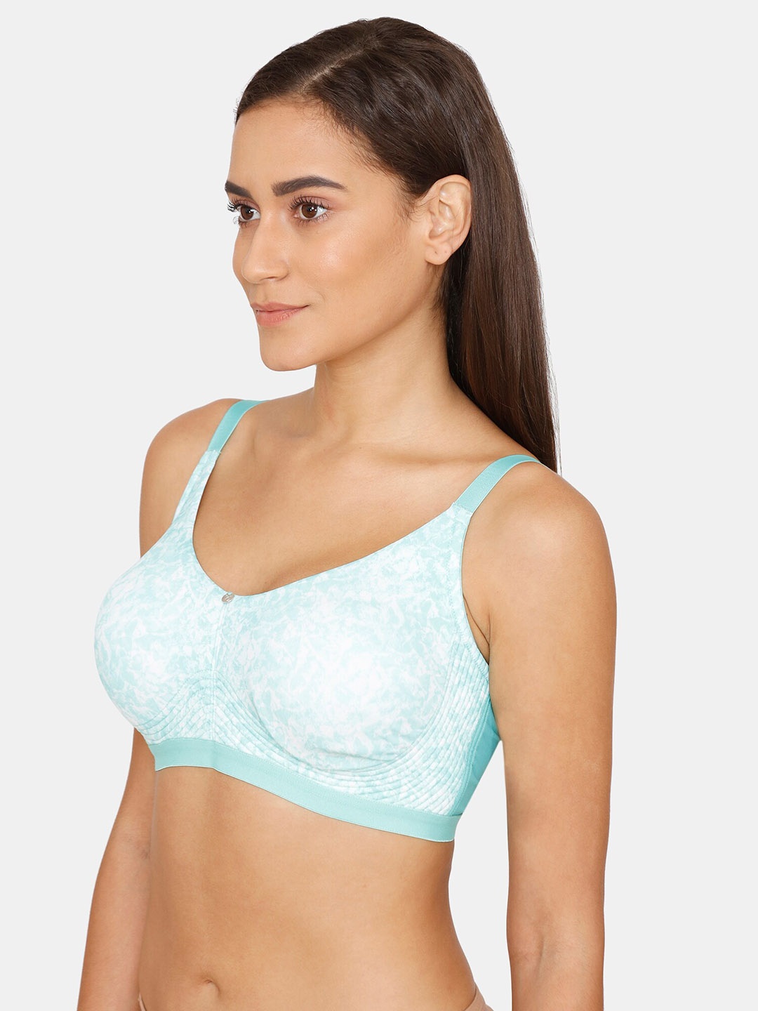 

Zivame Green & Green Floral Bra