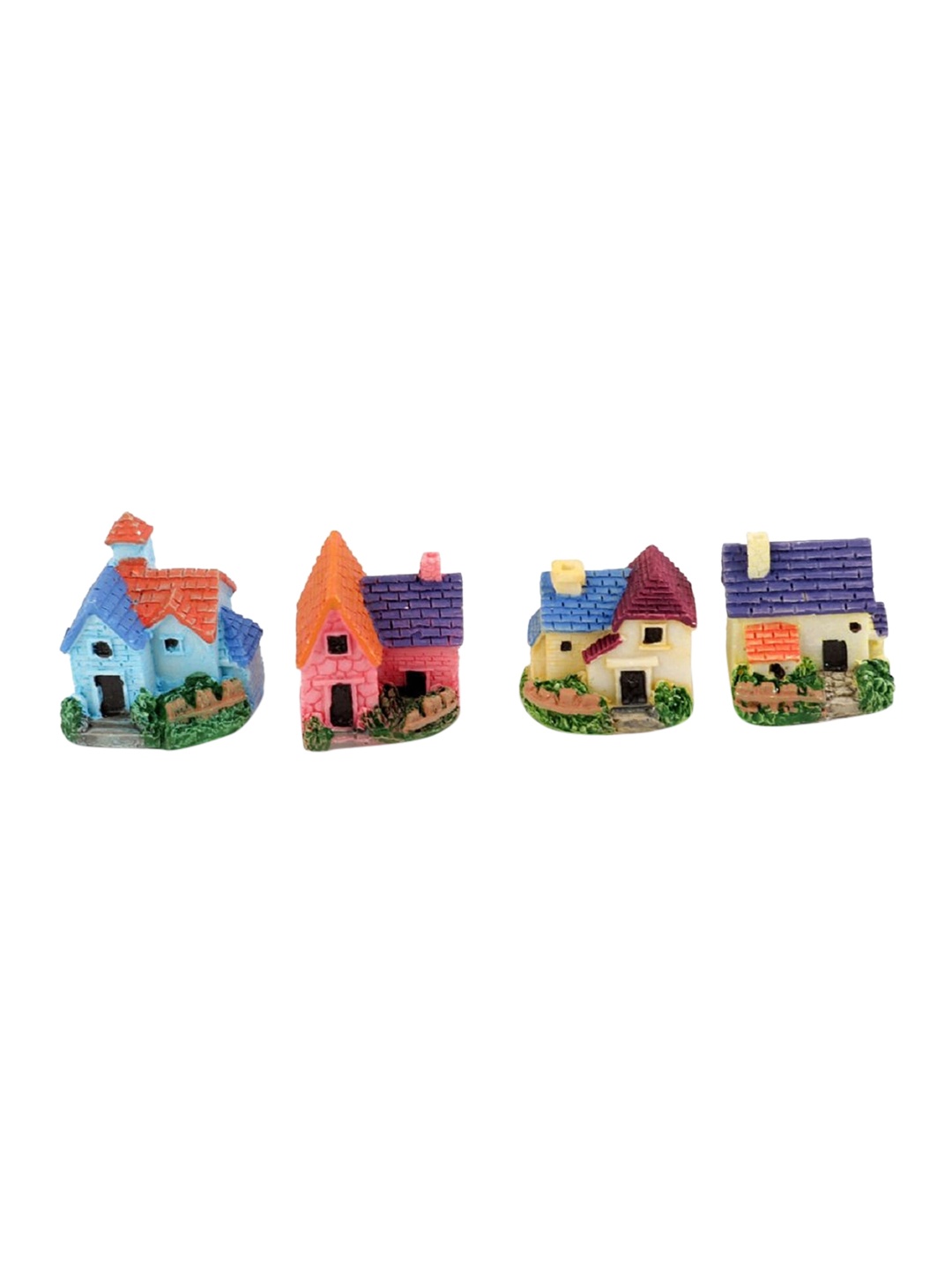 

CHOCOZONE Pack of 4 Miniatures Garden Accessory, Multi