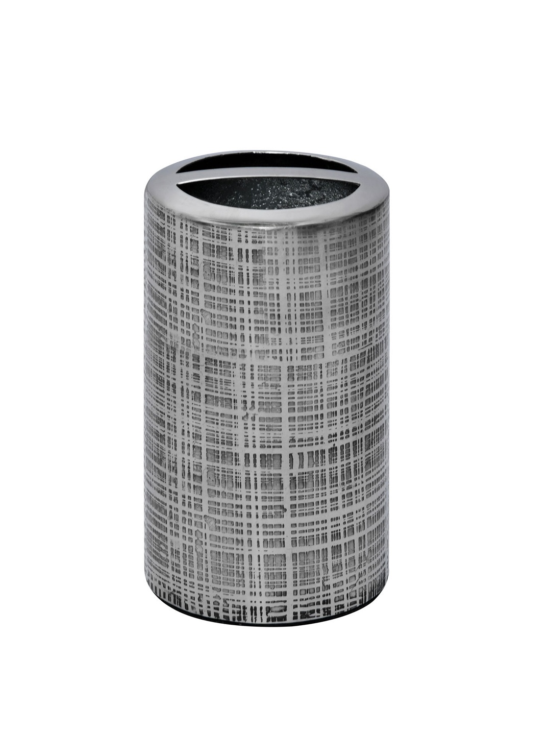 

Athome by Nilkamal Silver-Toned Metal Toothbrush Holder