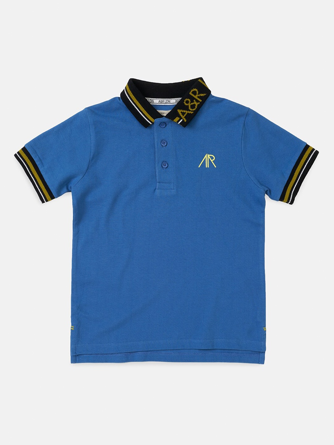 

Angel & Rocket Boys Blue & xiketic Polo Collar T-shirt