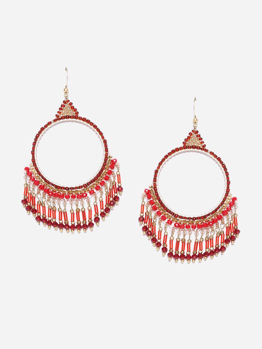 

W Red Contemporary Drop Earrings