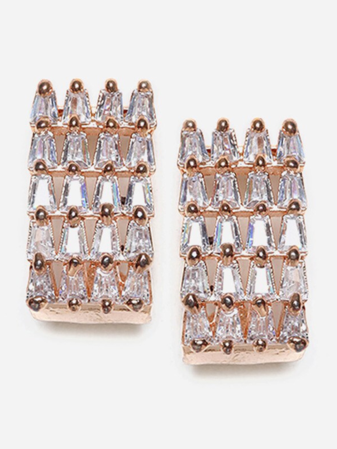 

W Pink Floral Studs Earrings