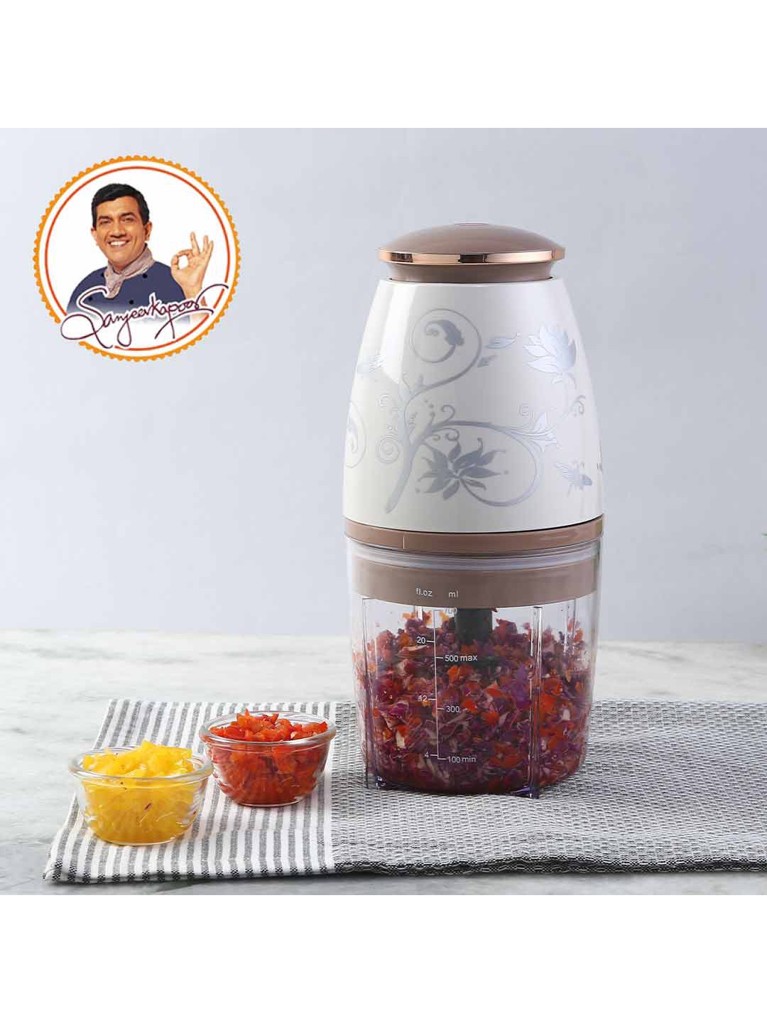 

Wonderchef 300W Nutri-Chop Electric Chopper 700ml, White