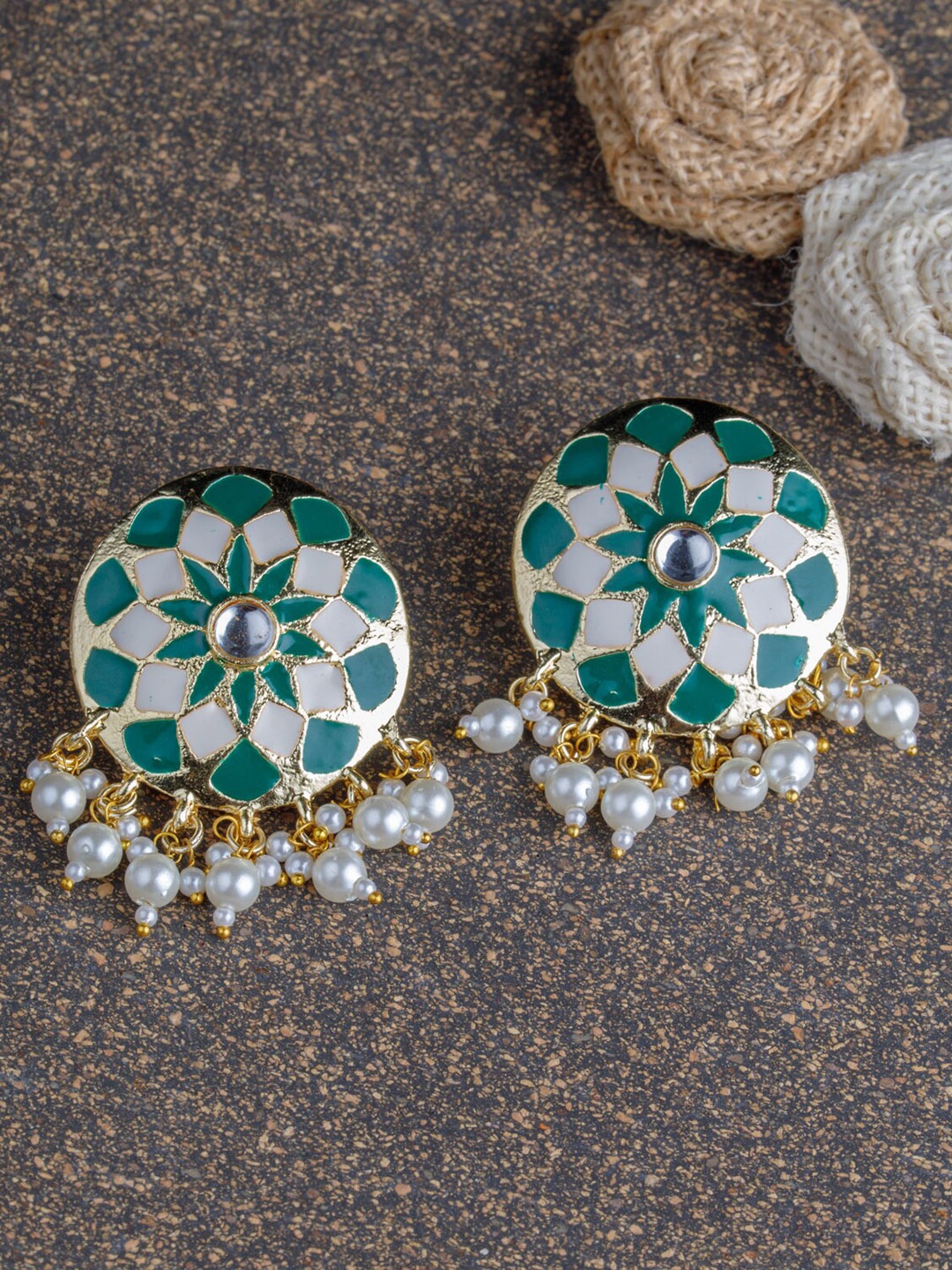 

BARSANO Green Classic Drop Earrings