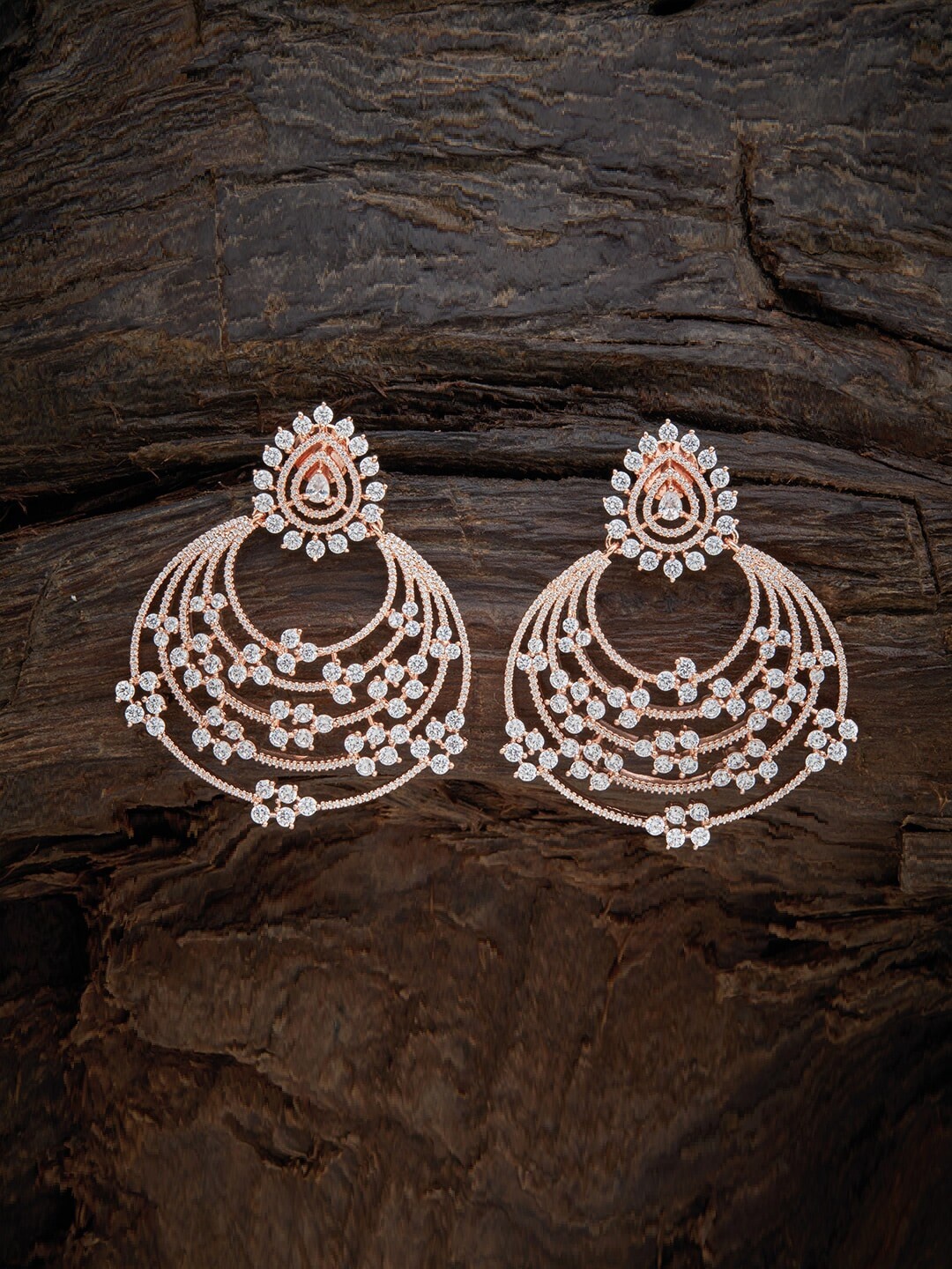 

Kushal's Fashion Jewellery White Circular Drop Earrings