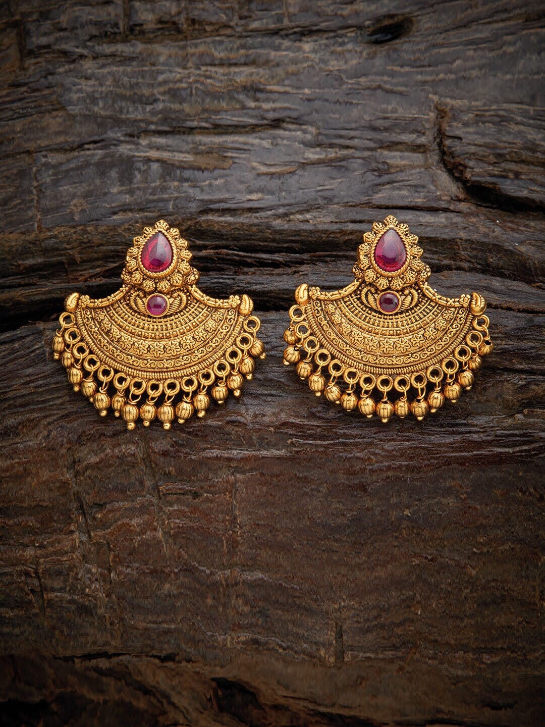 

Kushal's Fashion Jewellery Red Classic Drop Earrings