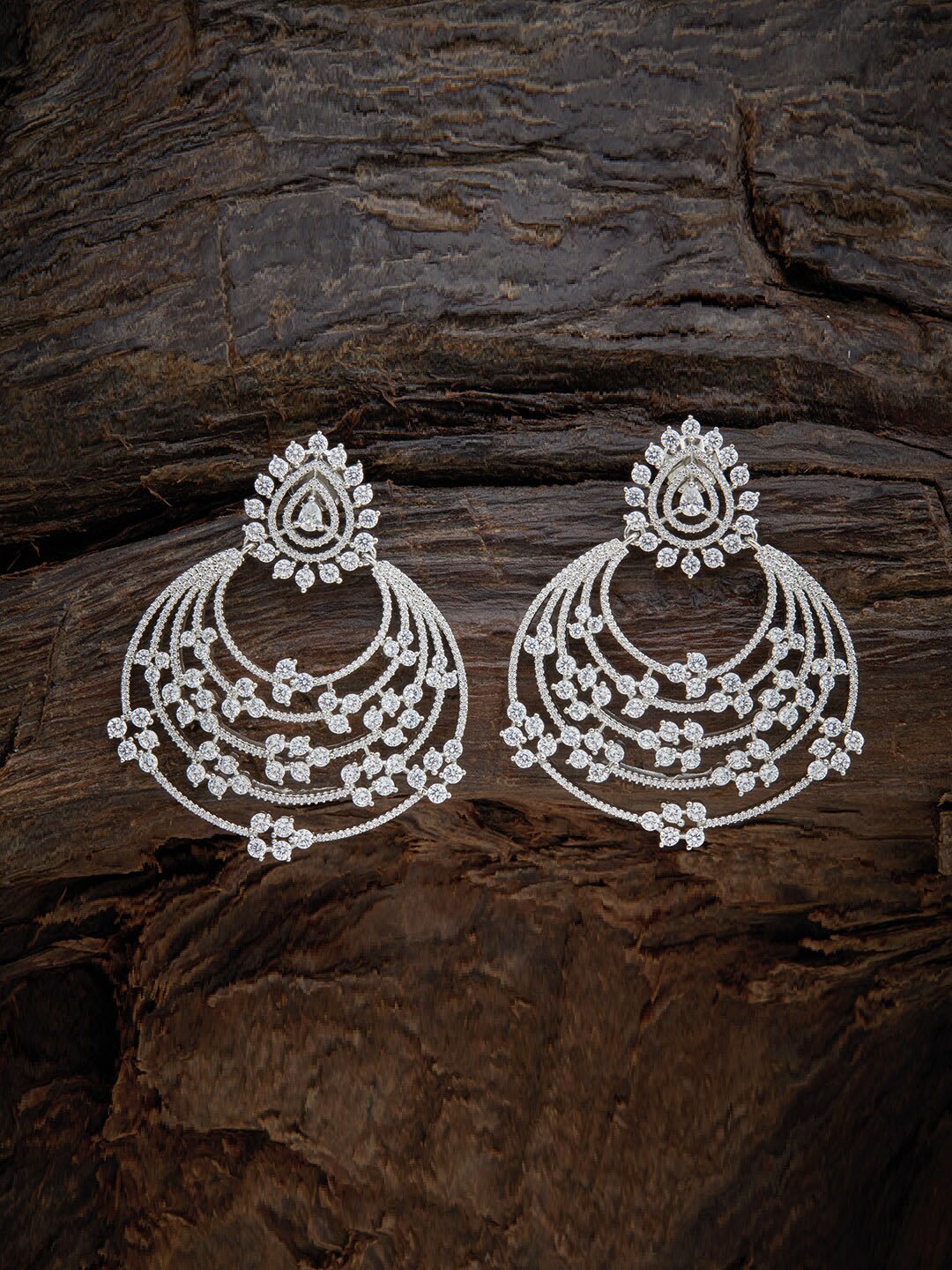 

Kushal's Fashion Jewellery White Circular Studs Earrings