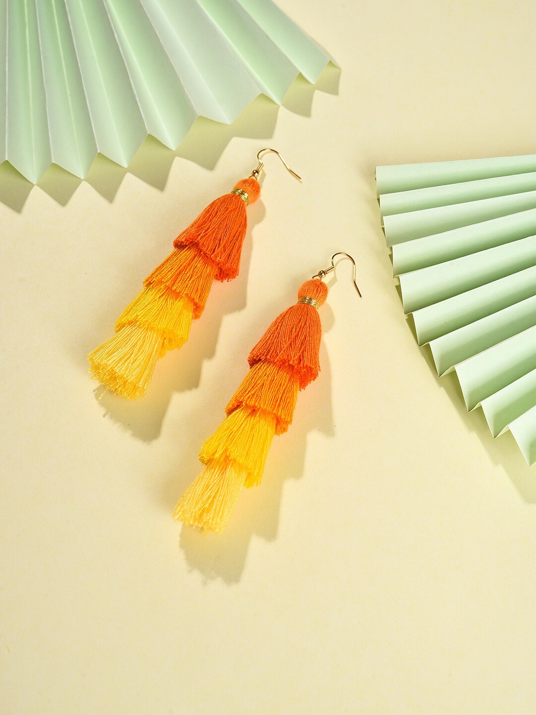 

SOHI Multicoloured Contemporary Drop Earrings, Multi