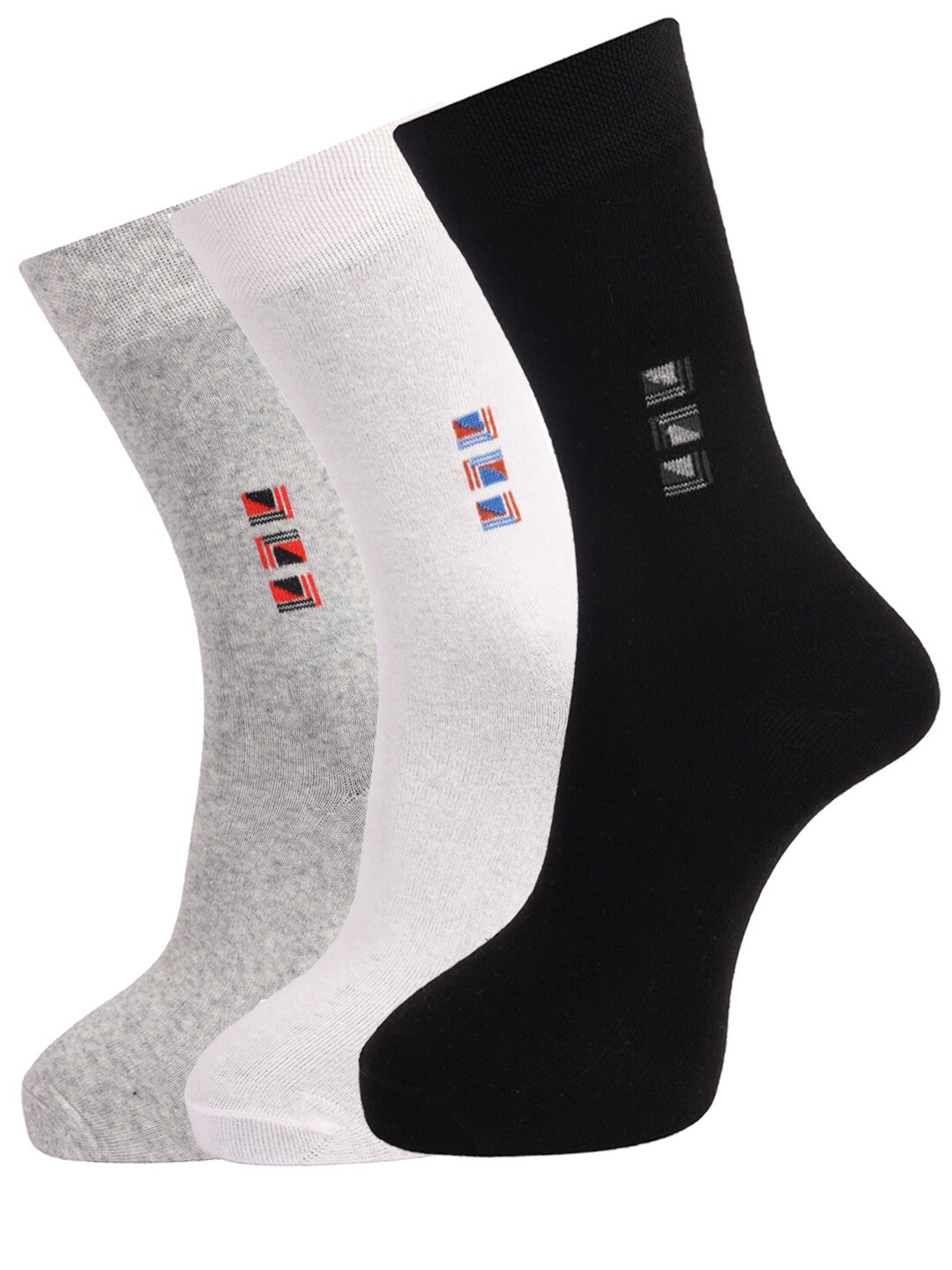

Dollar Socks Men Pack Of 3 Assorted Cotton Ankle-Length Socks