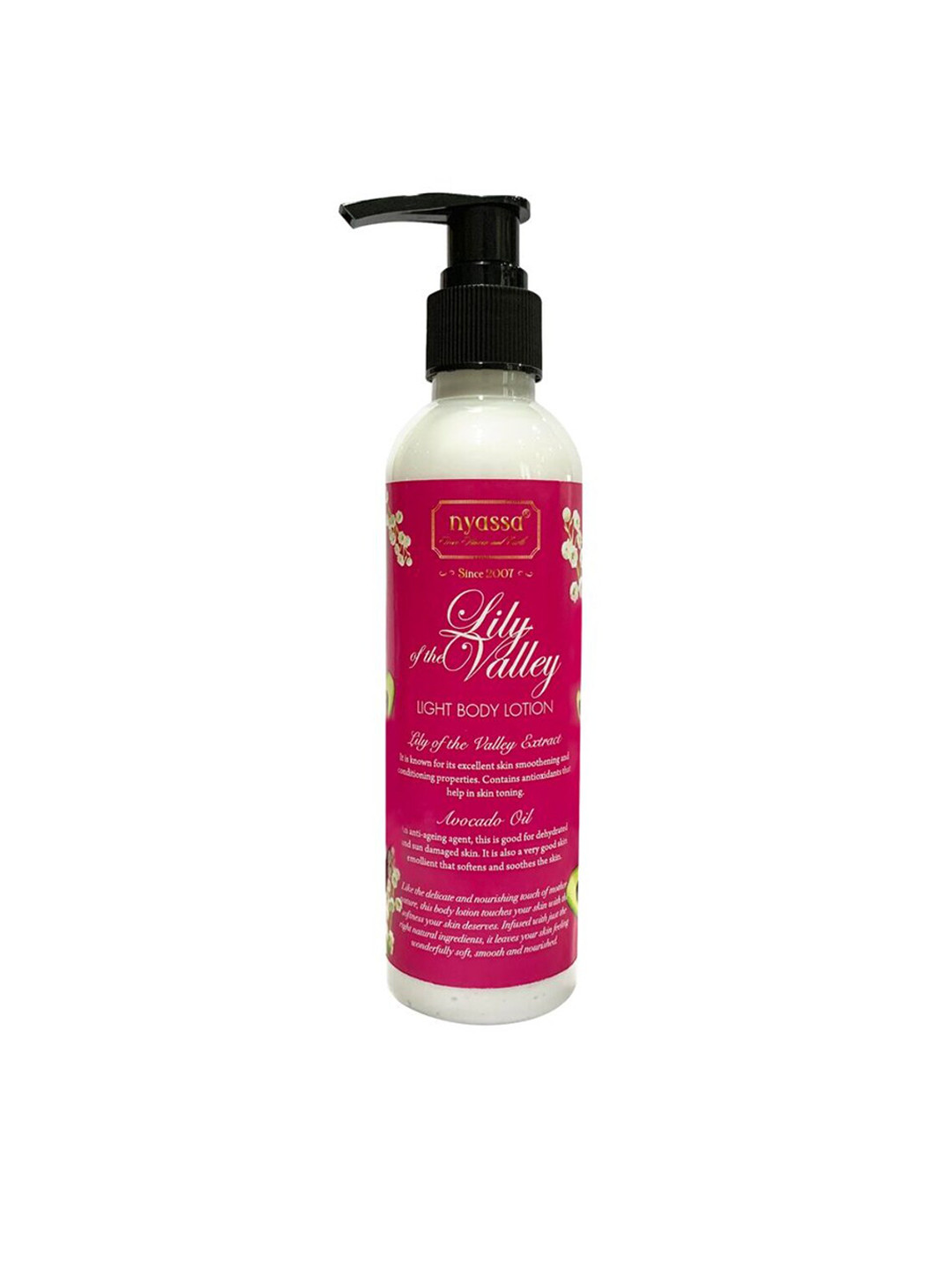 

Nyassa Lily of the Valley Light Body Lotion with Avocado Oil & Shea Butter - 200ml, Pink