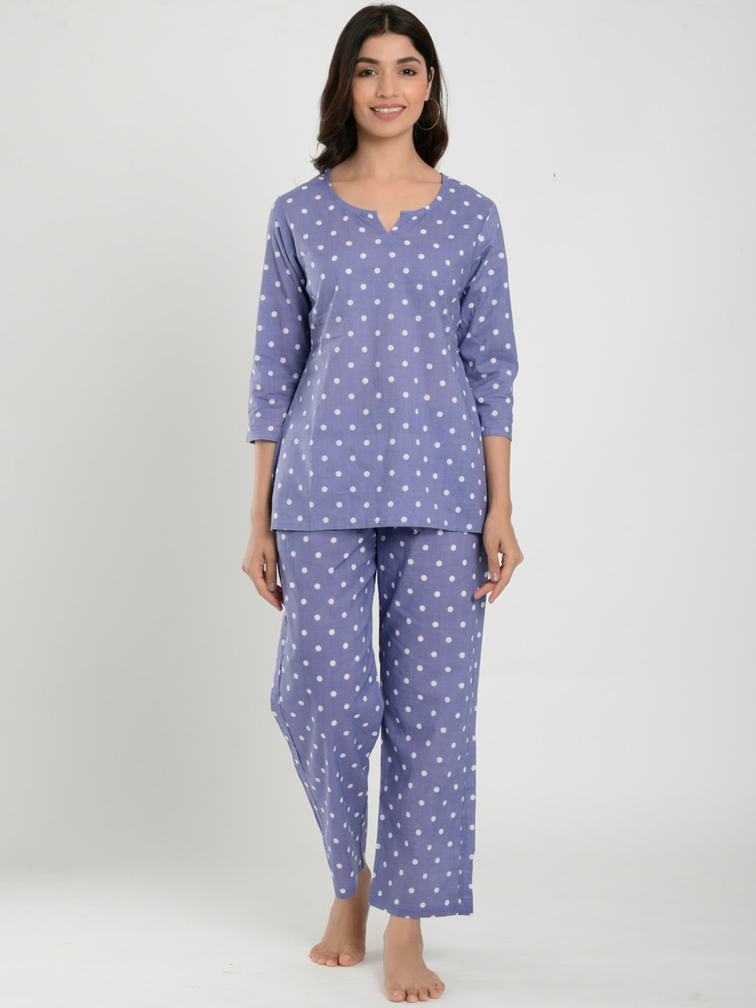 

CRAFIQA Women Purple Night suits