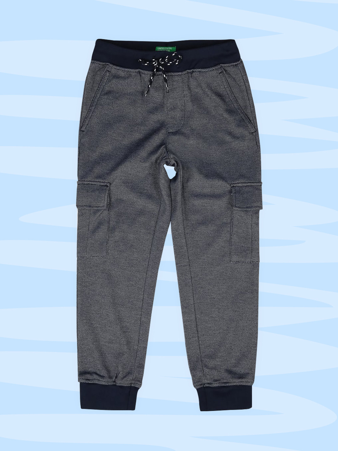 

United Colors of Benetton Boys Navy Blue Cargos Trousers