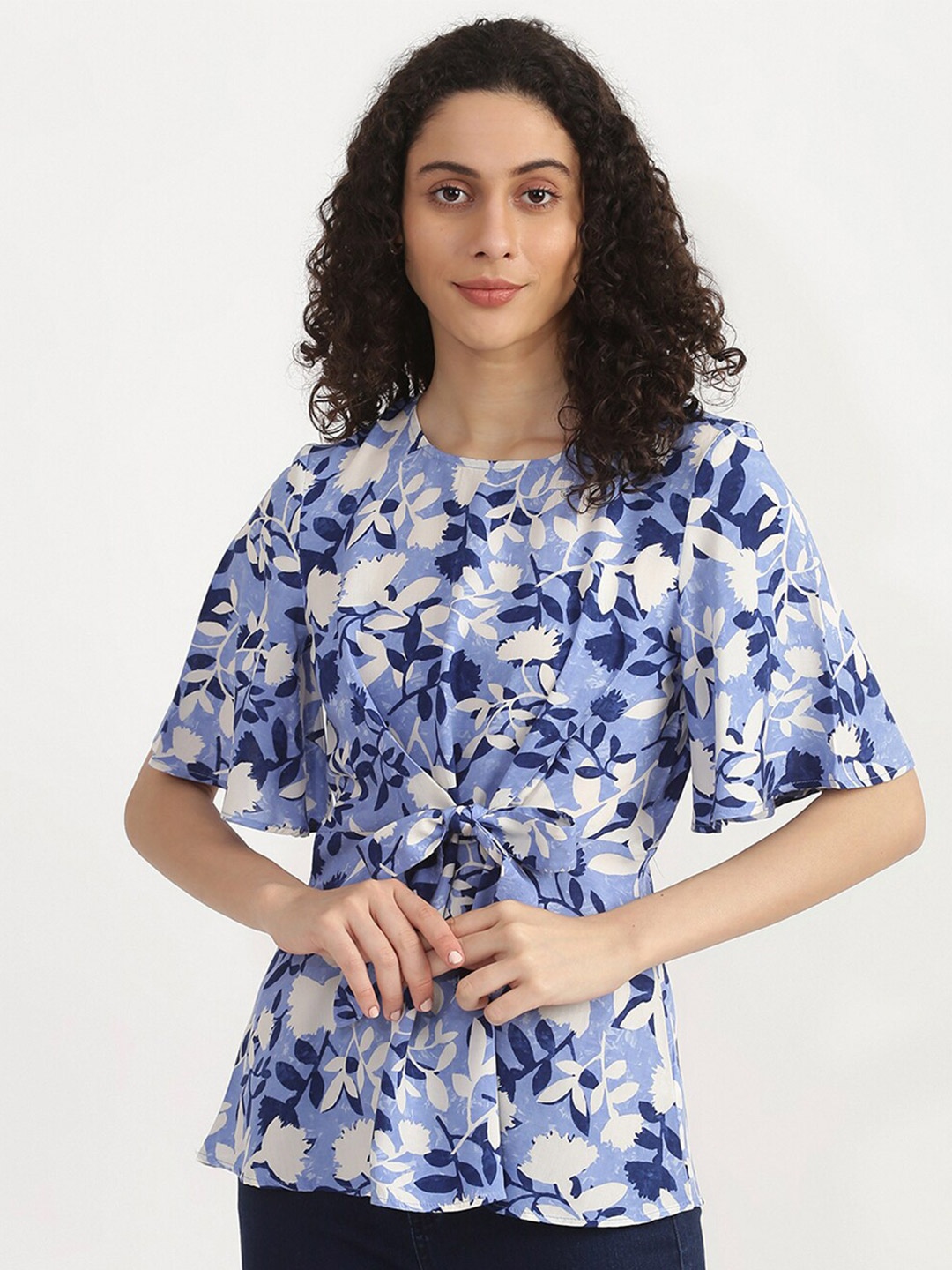 

United Colors of Benetton Pink Floral Print Top
