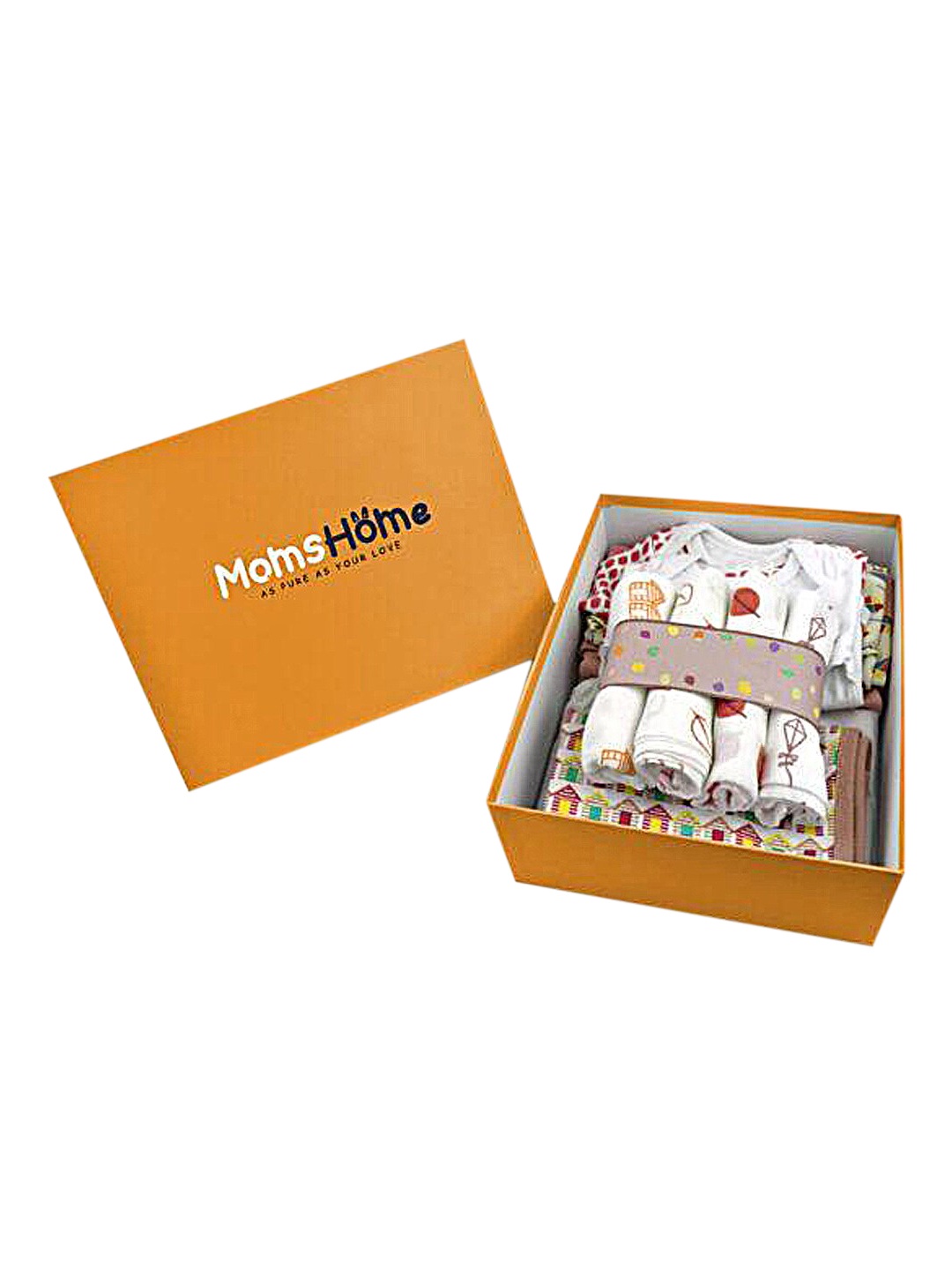 

Moms Home New Born Baby Essentials Gift Set of 35 Items, Multi