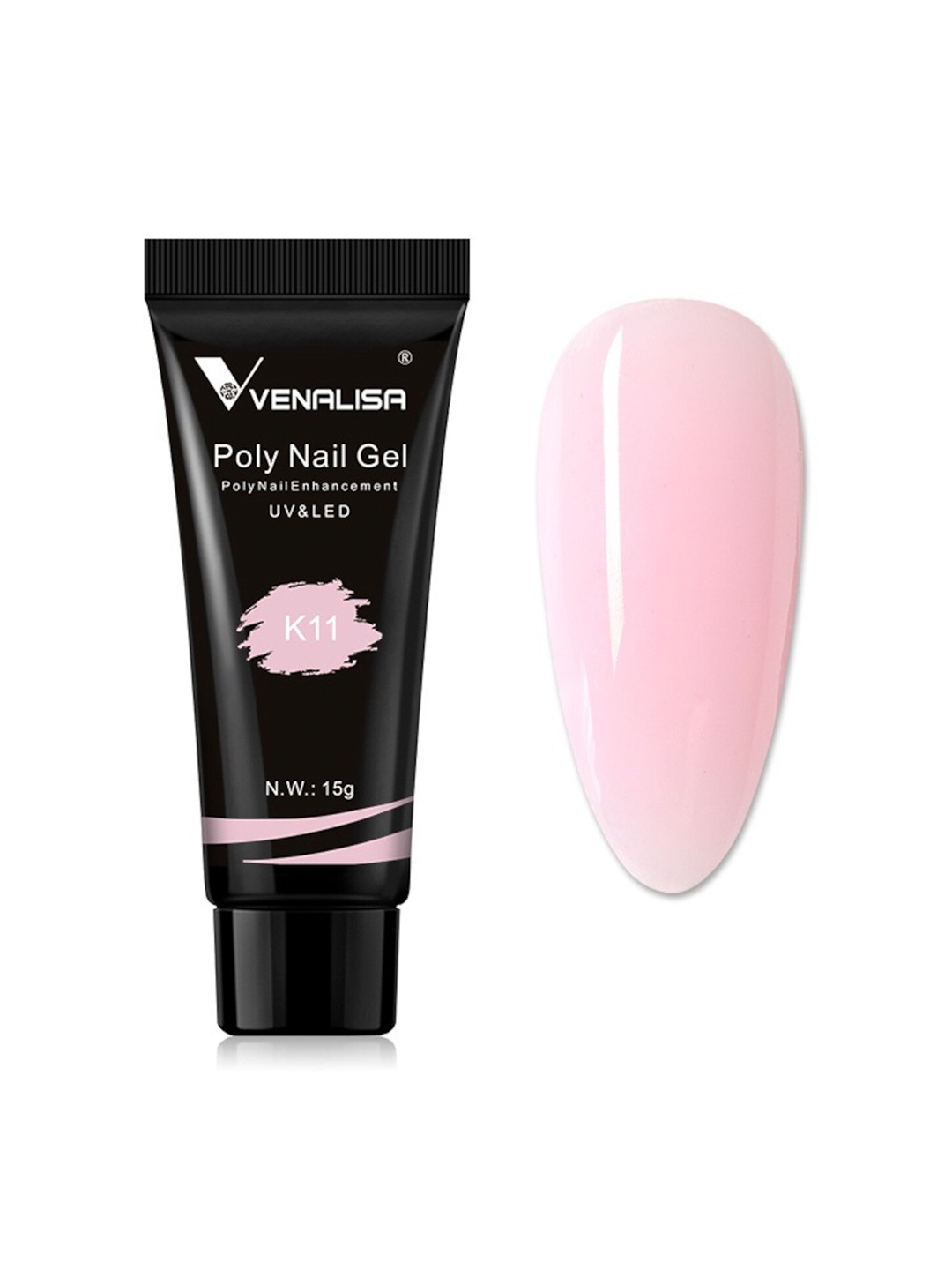 

VENALISA UV-LED Poly Nail Extension Gel - Shade K11, Pink