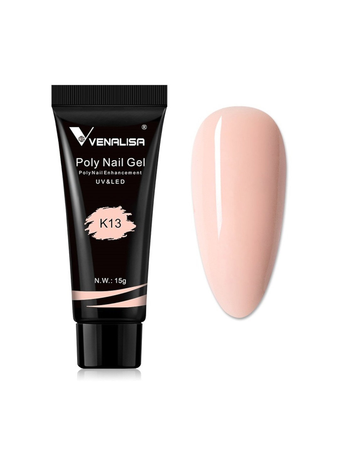 

VENALISA UV-LED Poly Nail Extension Gel - Shade K13, Nude
