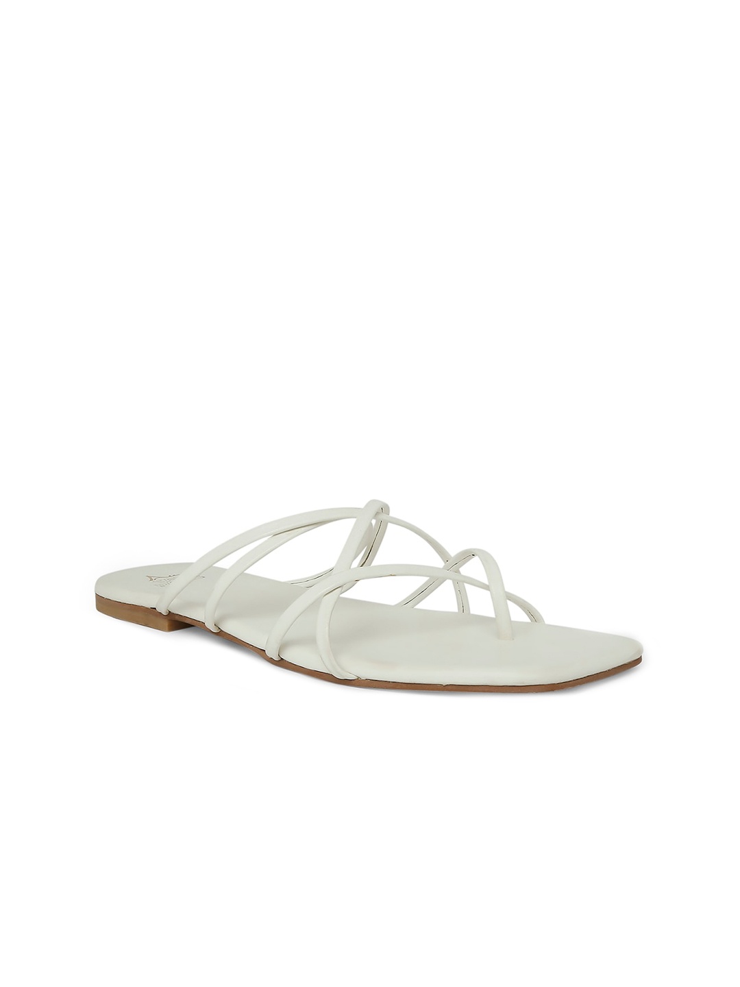 

Tao Paris Women White Open Toe Flats with Bows