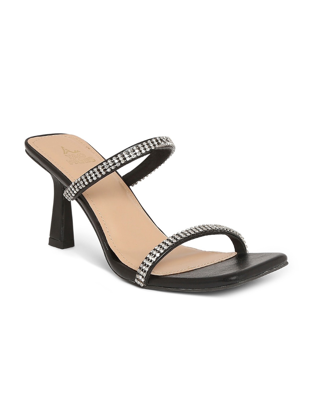 

Tao Paris Black PU Sandals