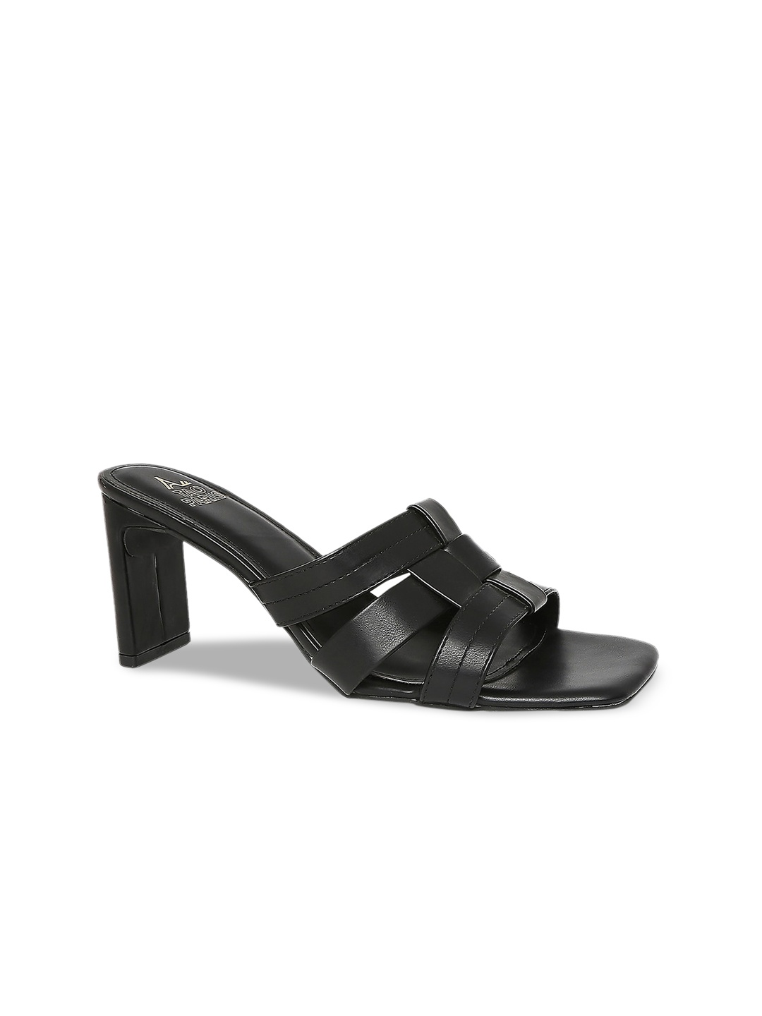 

Tao Paris Black PU Block Mules