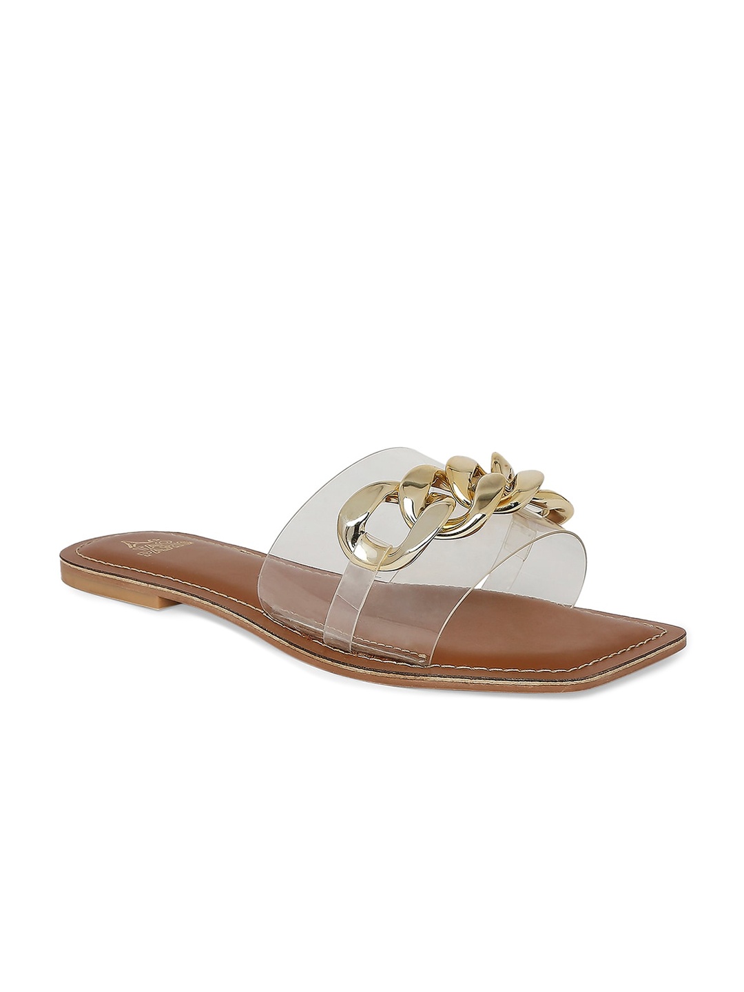 

Tao Paris Women Transparent Embellished Open Toe Flats