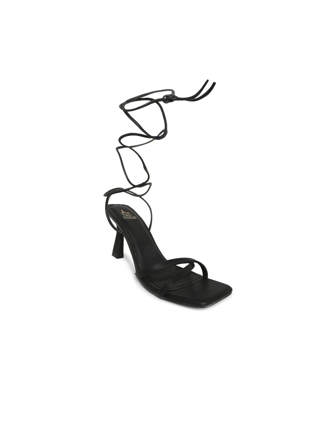 

Tao Paris Black PU Kitten Sandals