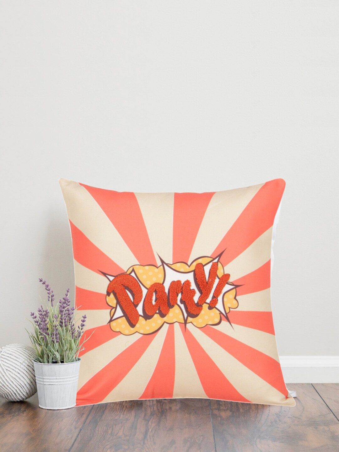 

Sivya Pink & White Abstract Square Cushion Covers