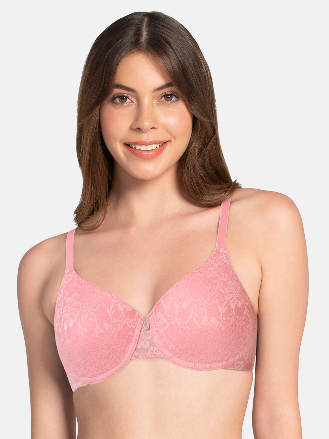 

Amante Pink Bra Underwired Lightly Padded
