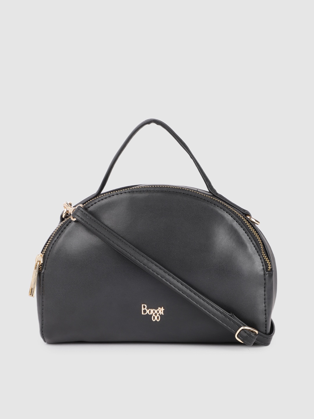 

Baggit Women Black Half Moon Handheld Bag