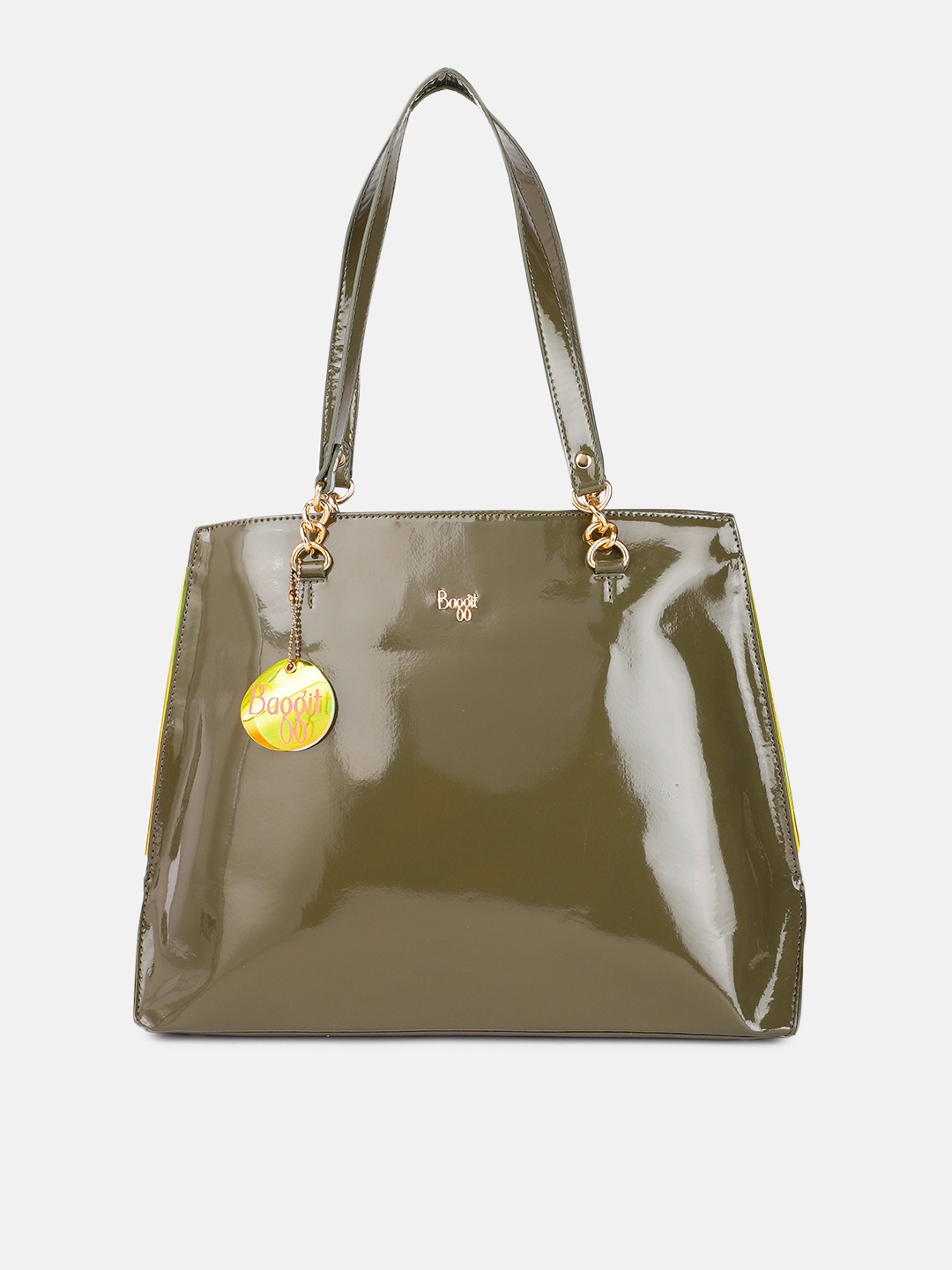 

Baggit Women Green PU Structured Shoulder Bag