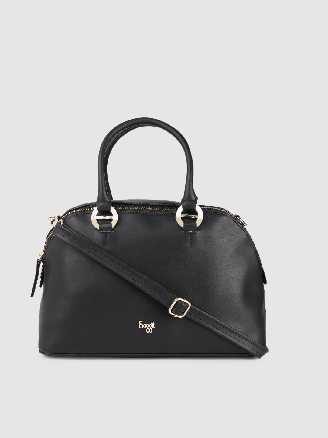 

Baggit Women Black Structured Handheld Bag
