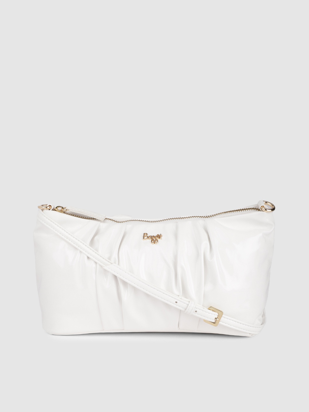 

Baggit White Solid Sling Bag