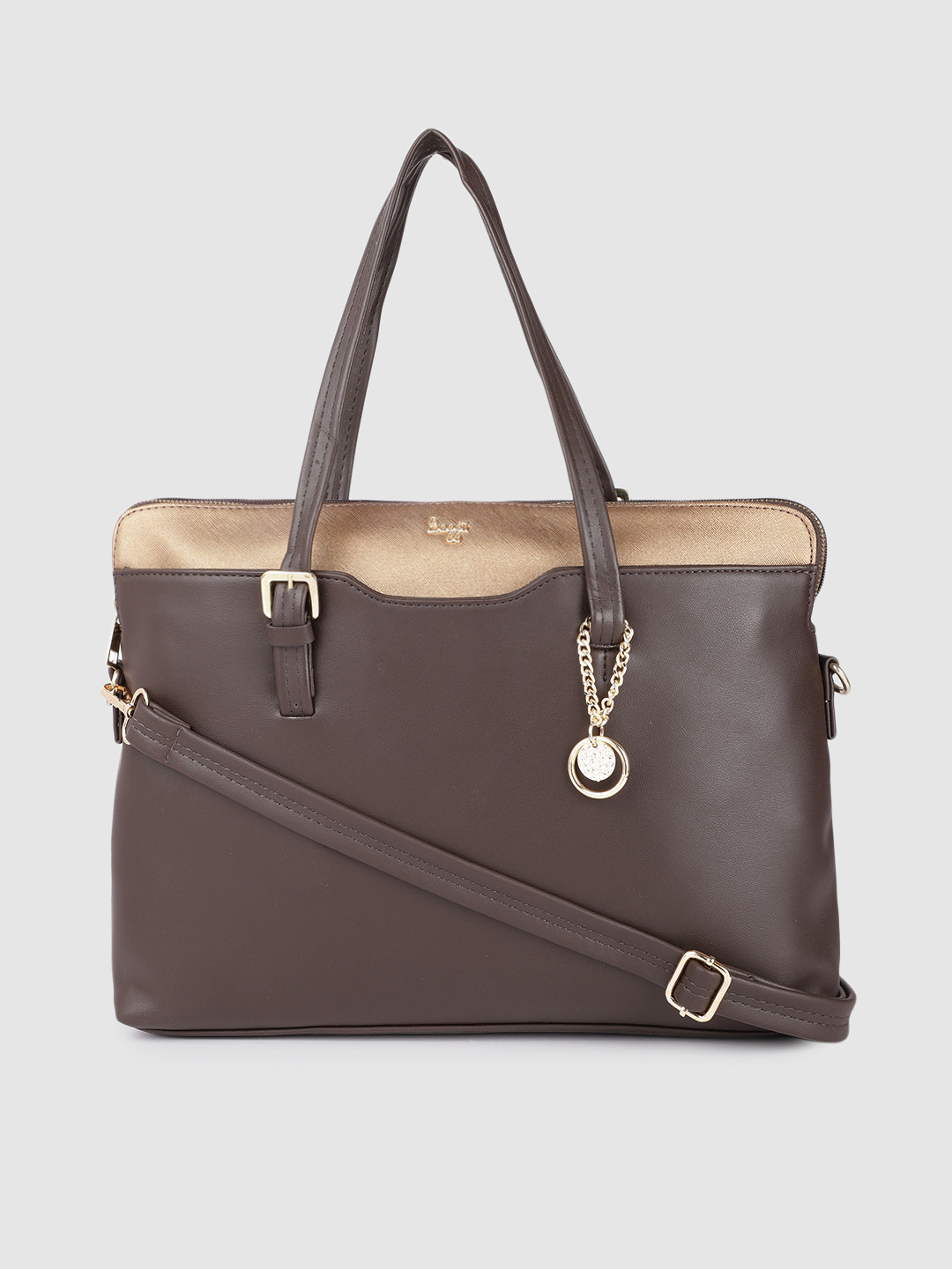

Baggit Women Brown Structured Laptop Handheld Bag