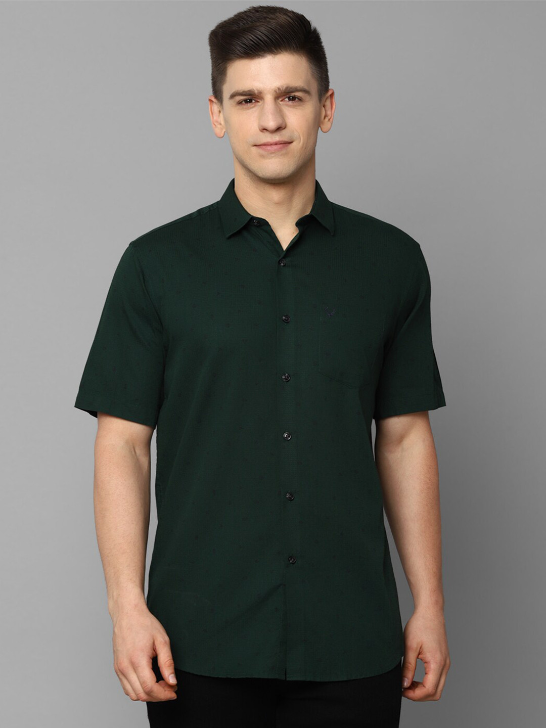 

Allen Solly Men Green Slim Fit Casual Shirt