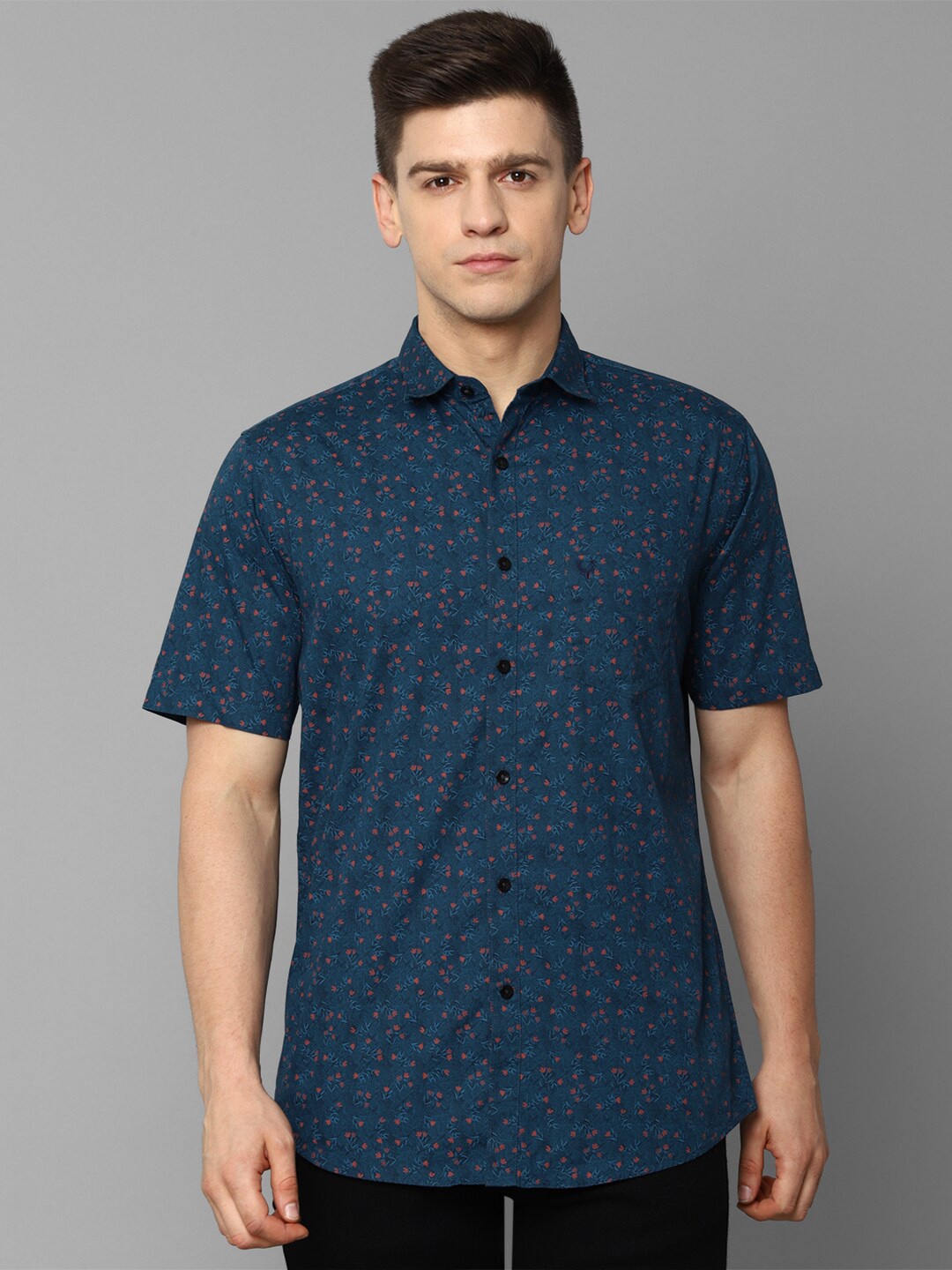 

Allen Solly Men Blue Slim Fit Floral Printed Casual Shirt