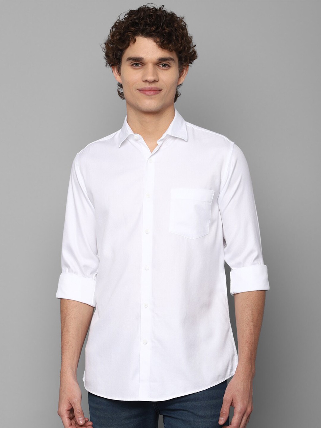 

Allen Solly Men White Slim Fit Casual Shirt