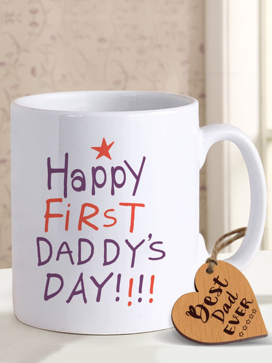 

TIED RIBBONS White Printed Father's Day Gift Set
