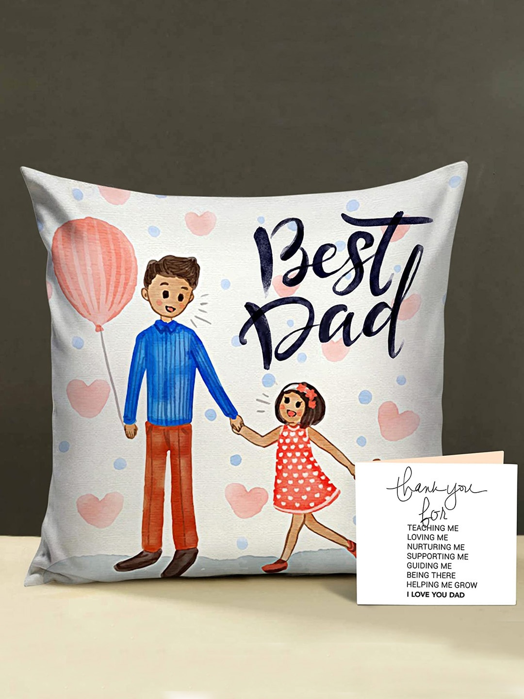 

TIED RIBBONS White & Red Printed Fathers Day Gift Set