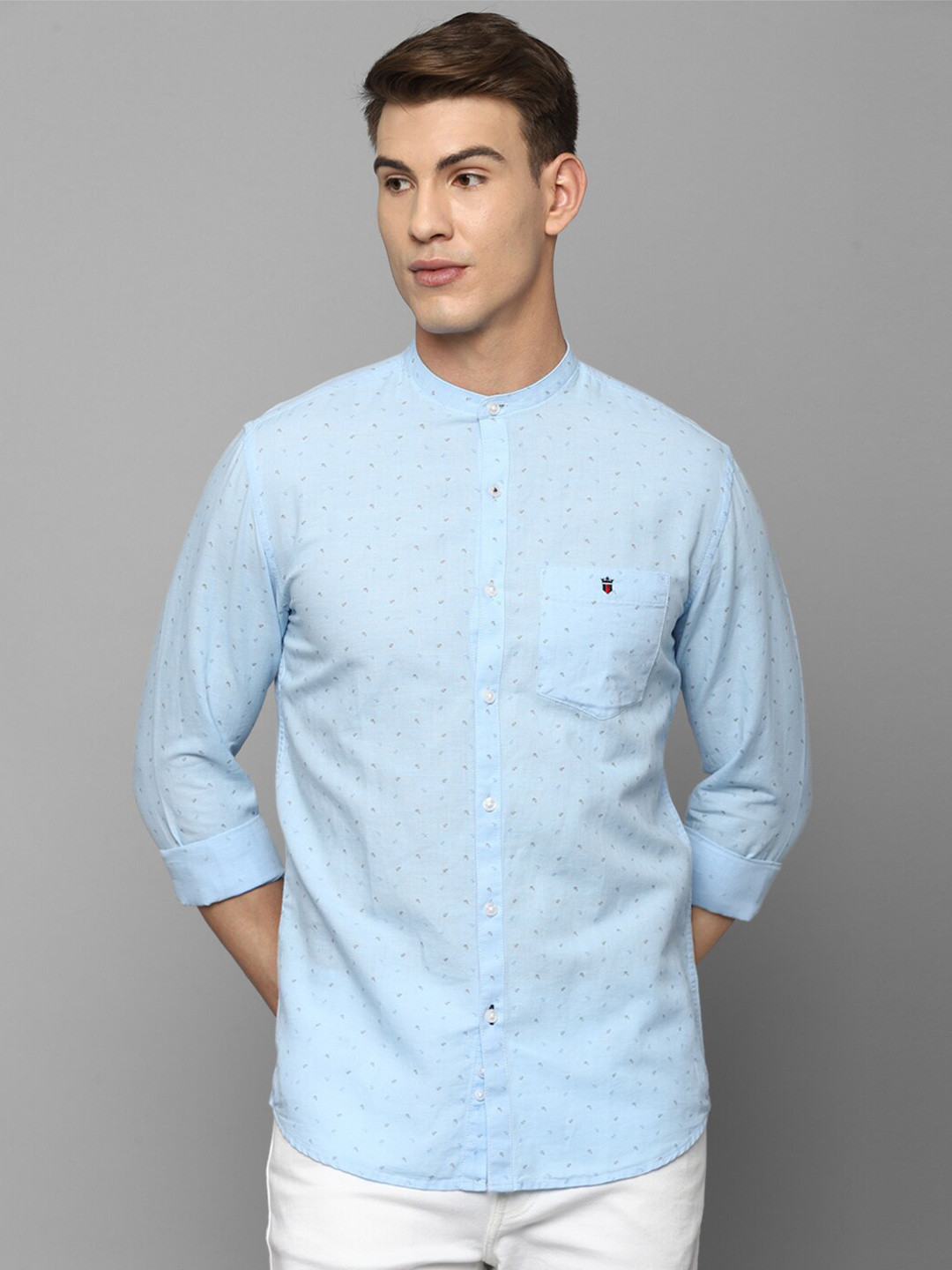 

Louis Philippe Sport Men Blue Slim Fit Printed Cotton Casual Shirt
