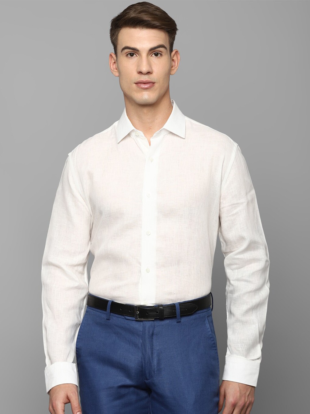 

Luxure by Louis Philippe Men White Casual Shirt