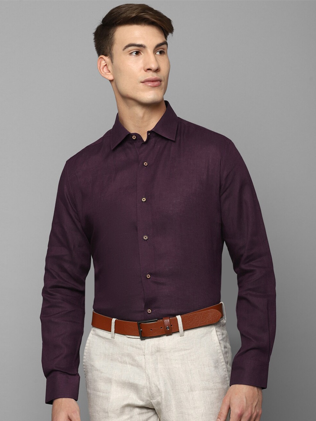 

Luxure by Louis Philippe Men Maroon Formal Shirt