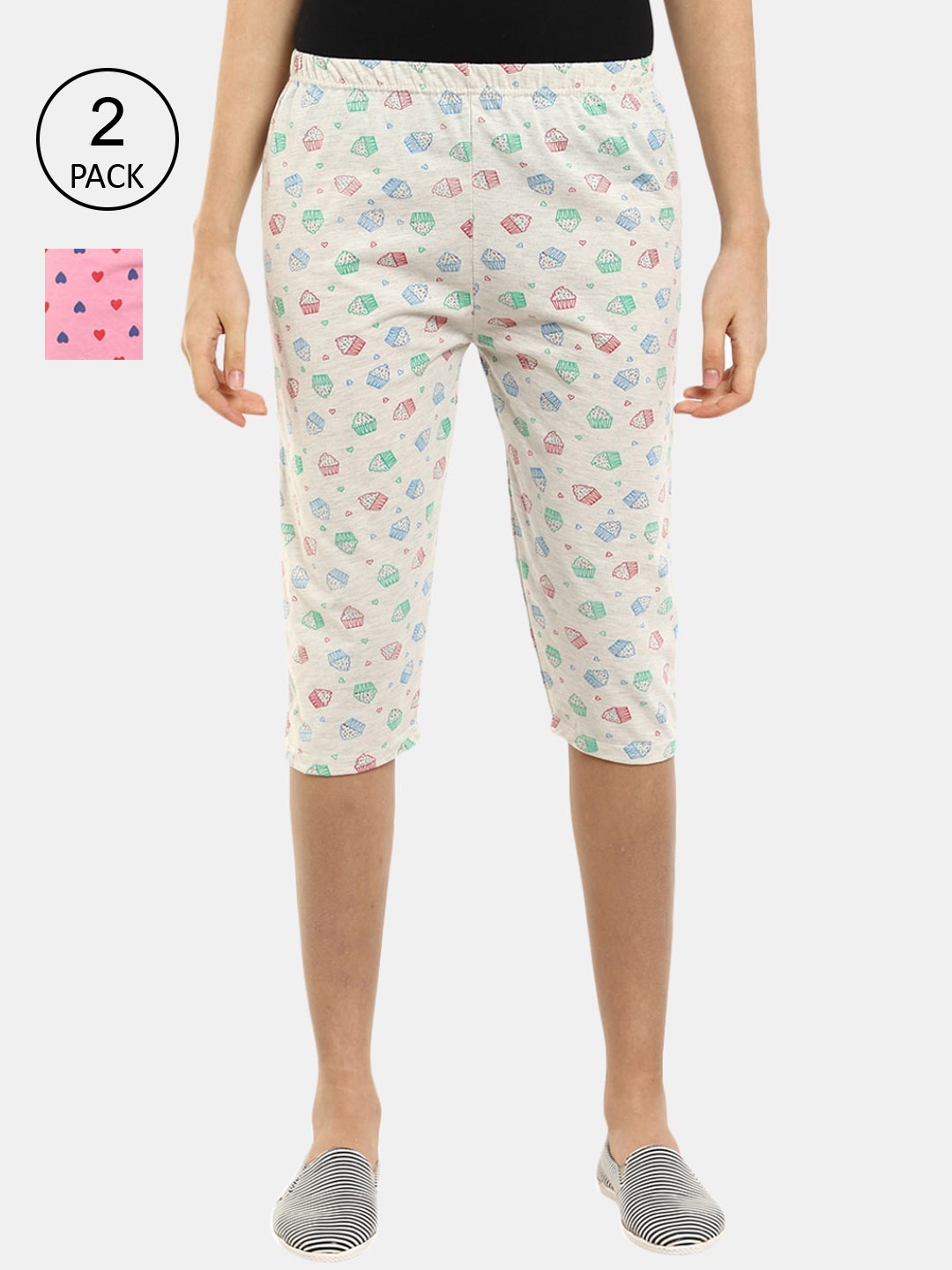 

V-Mart Women Beige Printed Shorts