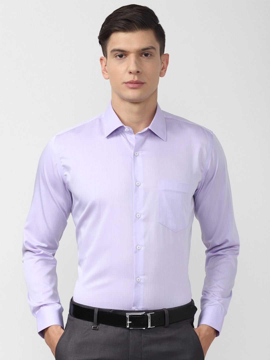 

Van Heusen Men Purple Slim Fit Cotton Formal Shirt