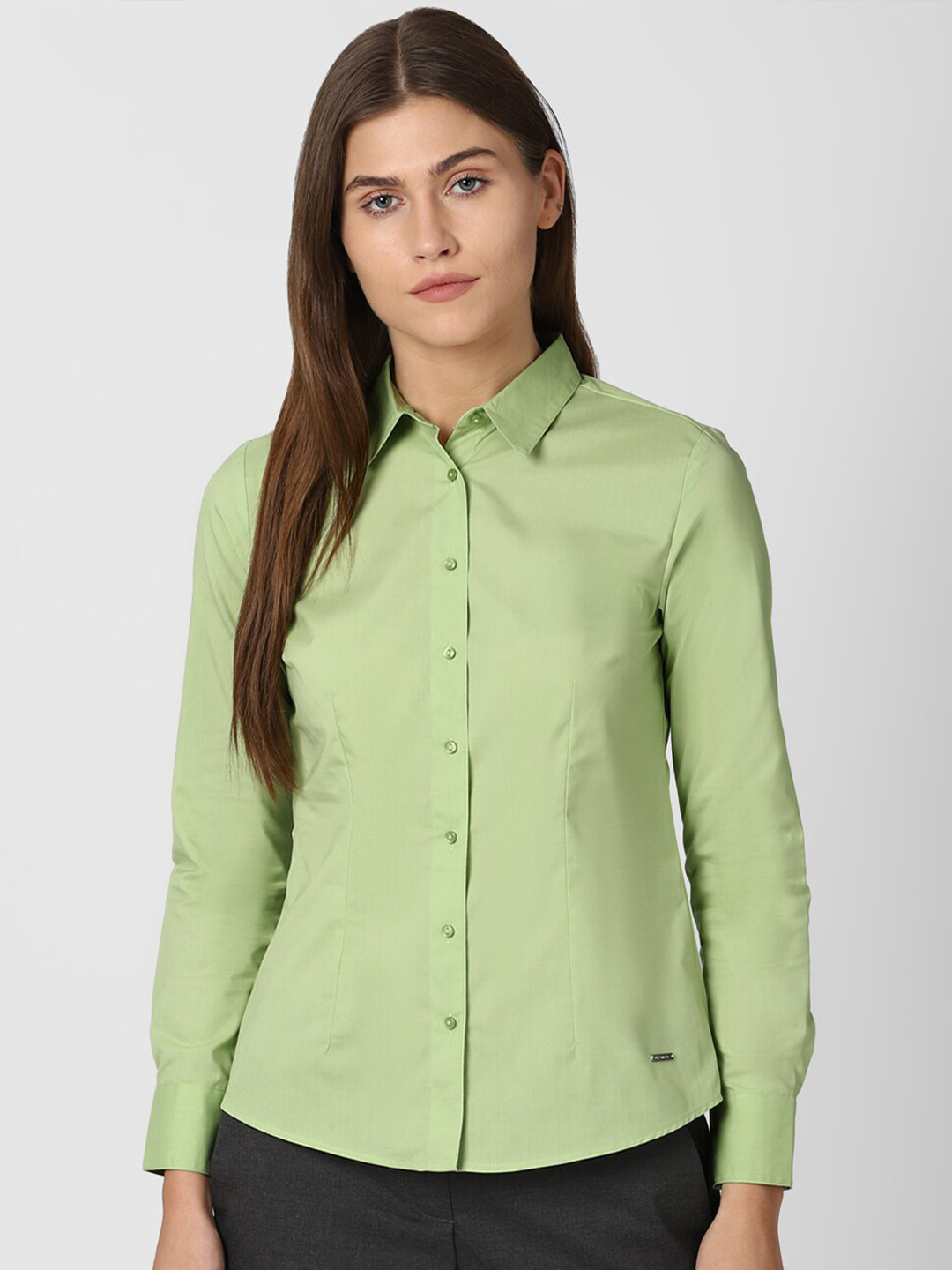 

Van Heusen Woman Women Green Casual Shirt